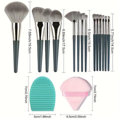 14pcs Makeup Brush Set with Travel Bag Professional Synthetic Brushes