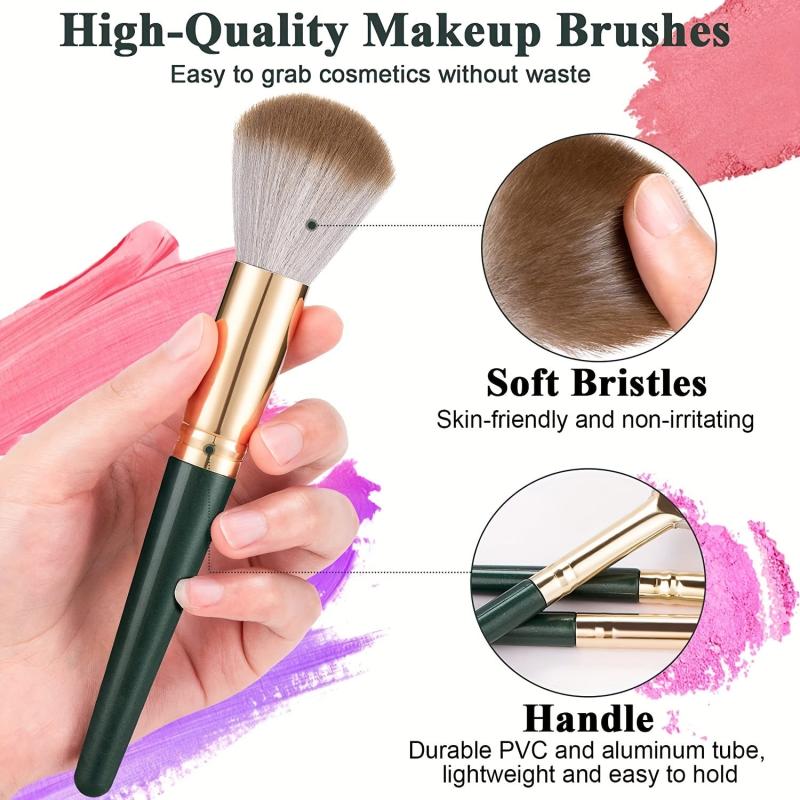 14pcs Makeup Brush Set with Travel Bag Professional Synthetic Brushes