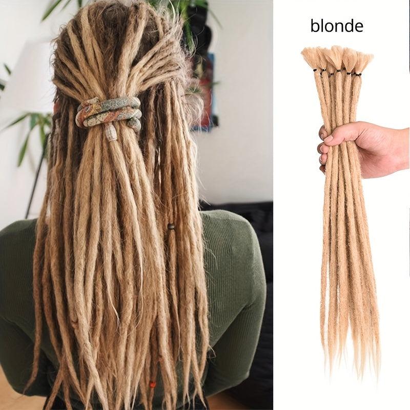 20 Synthetic Dreadlock Extensions Crochet Reggae Hair 10pcs Pack