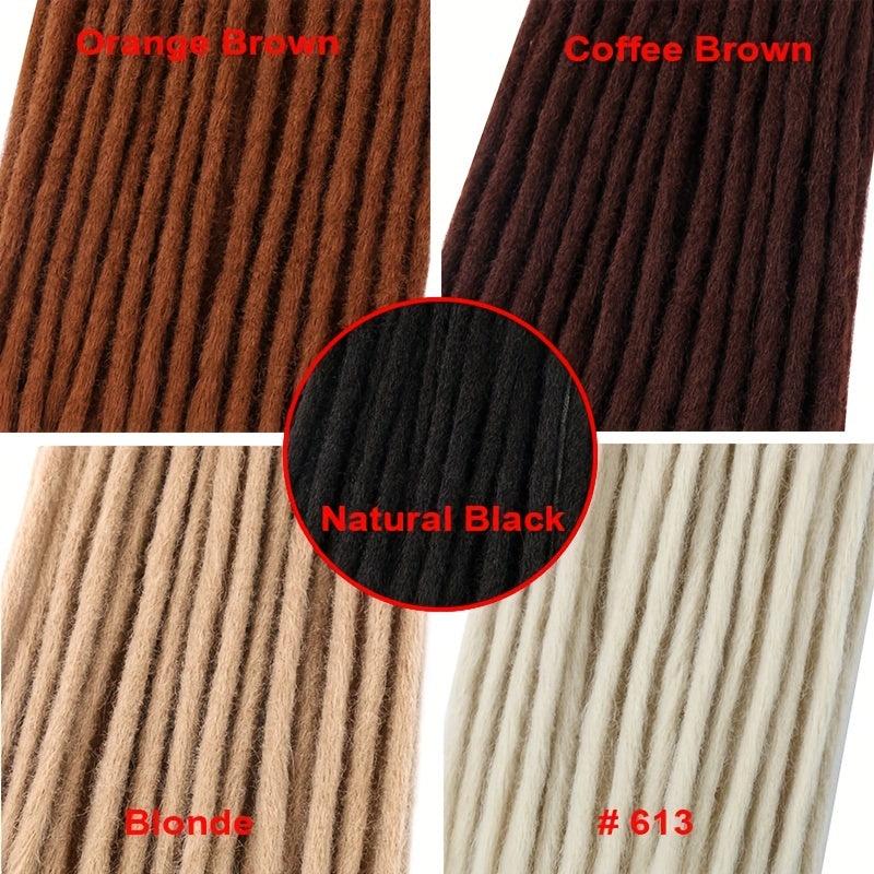 20 Synthetic Dreadlock Extensions Crochet Reggae Hair 10pcs Pack