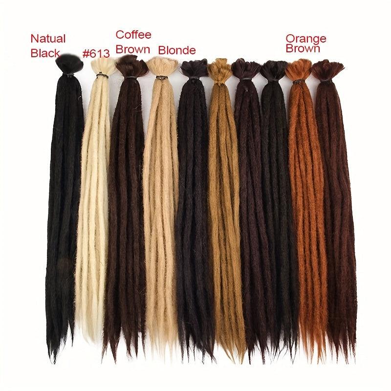 20 Synthetic Dreadlock Extensions Crochet Reggae Hair 10pcs Pack