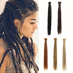 20 Synthetic Dreadlock Extensions Crochet Reggae Hair 10pcs Pack