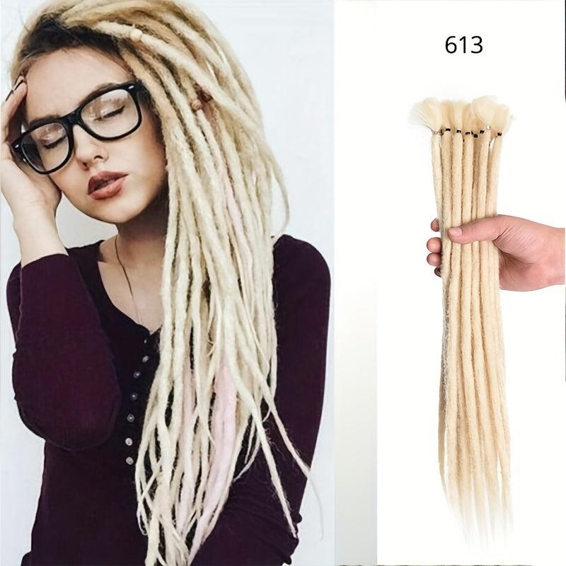 20 Synthetic Dreadlock Extensions Crochet Reggae Hair 10pcs Pack