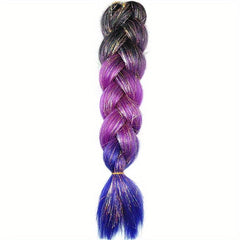 Colorful Jumbo Braiding Hair Extensions High Temperature Synthetic Fiber