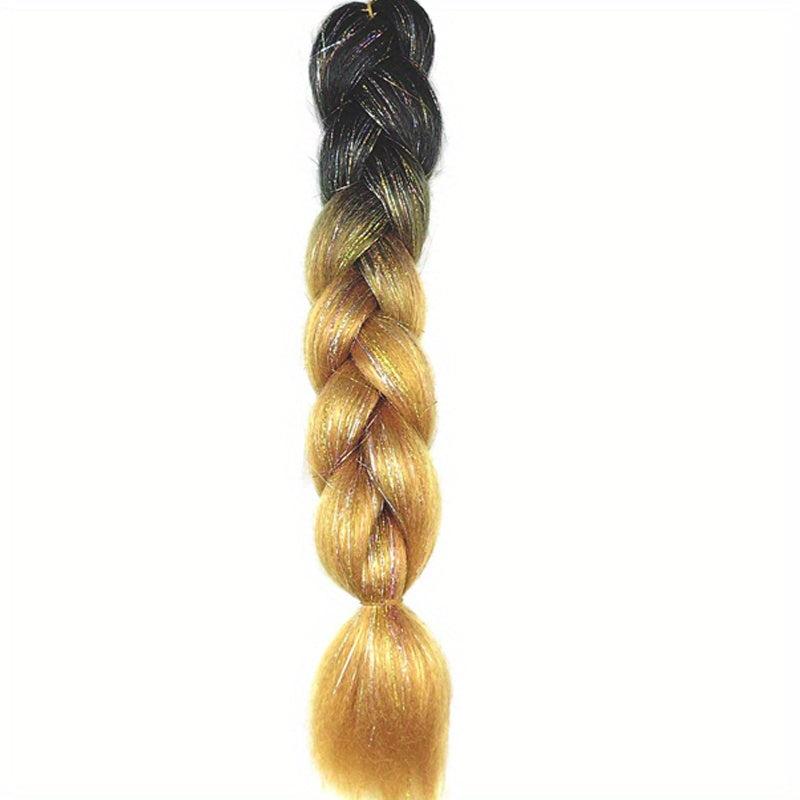Colorful Jumbo Braiding Hair Extensions High Temperature Synthetic Fiber