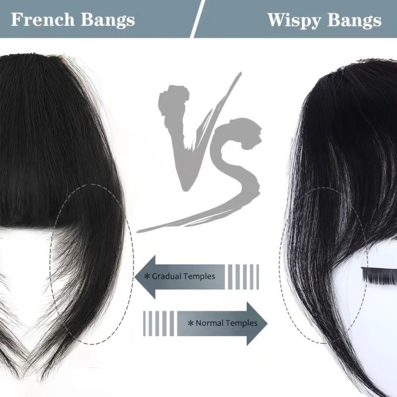 Clip In Bangs 100 Human Hair Wispy Bangs Clip On Fringe Bangs For Women