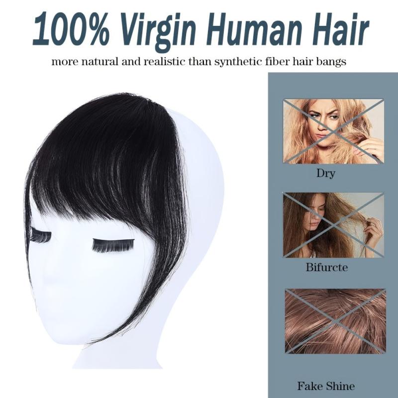 Clip In Bangs 100 Human Hair Wispy Bangs Clip On Fringe Bangs For Women