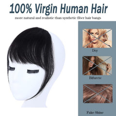 Clip In Bangs 100 Human Hair Wispy Bangs Clip On Fringe Bangs For Women
