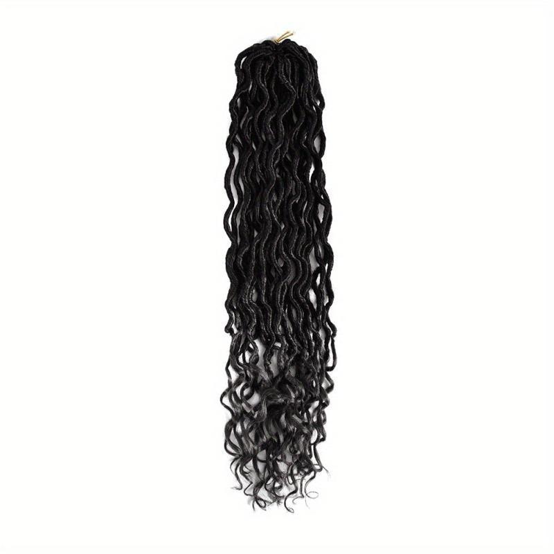 Goddess Soft Locs Hair 45-72 cm Curly Wavy Twist Braiding Hair Extensions