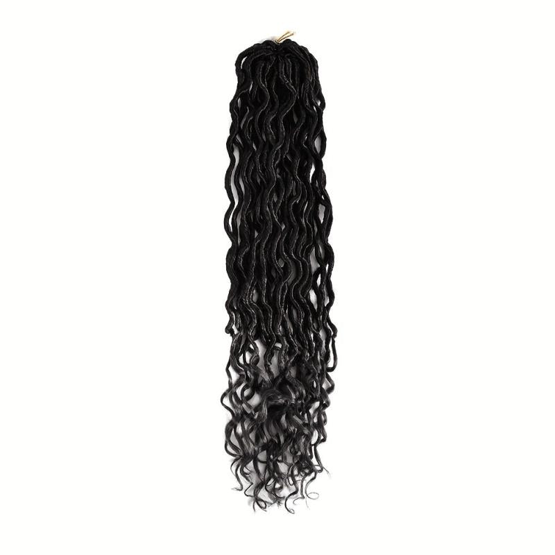 Goddess Soft Locs Hair 45-72 cm Curly Wavy Twist Braiding Hair Extensions