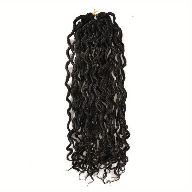 Goddess Soft Locs Hair 45-72 cm Curly Wavy Twist Braiding Hair Extensions