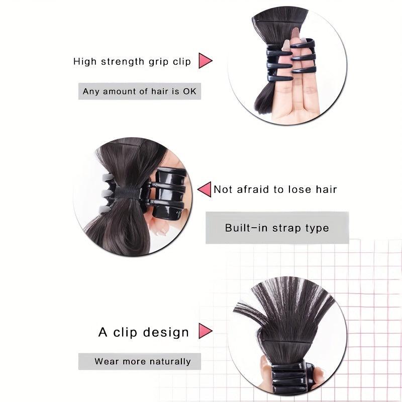 Synthetic Feather Claw Hair Bun for Stunning Updos