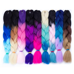 Jumbo Synthetic Braiding Hair Extensions for DIY Box Braids and Crochet Braids
