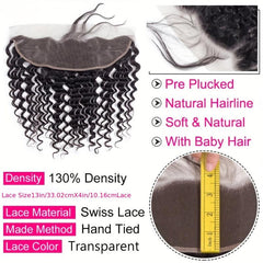 Brazilian Deep Wave Human Hair Wig - Natural Look