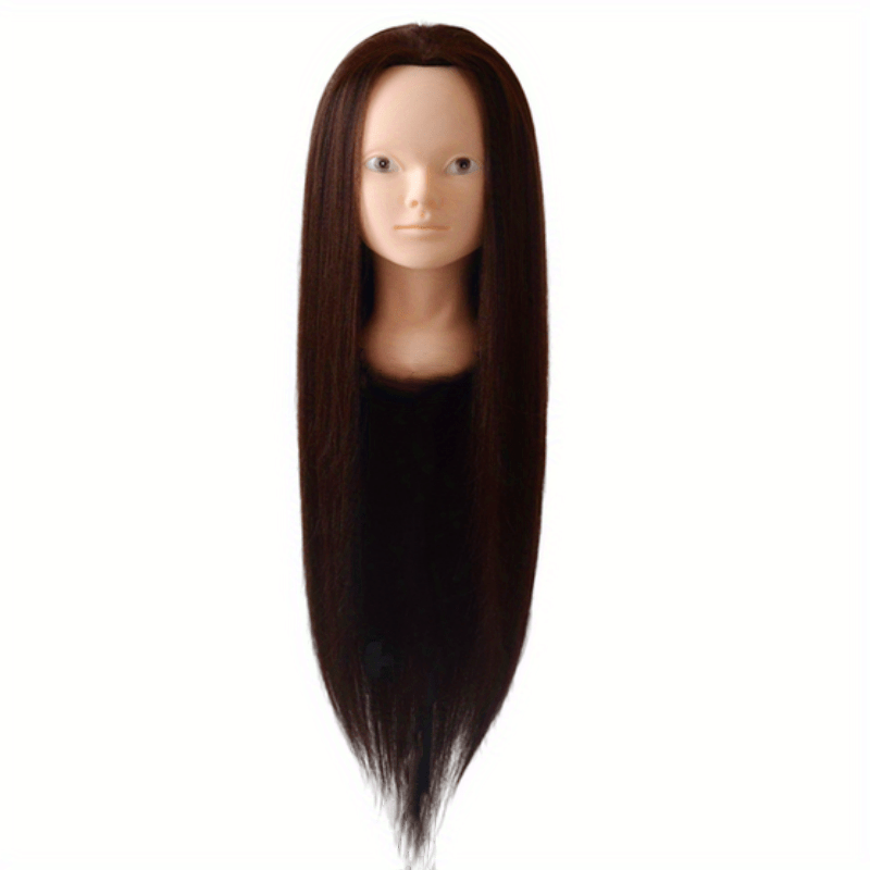 85 Real Hair Mannequin Training Head for Makeup Cosmetology Dolls