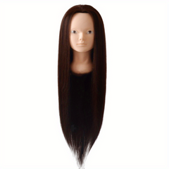85 Real Hair Mannequin Training Head for Makeup Cosmetology Dolls