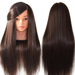 85 Real Hair Mannequin Training Head for Makeup Cosmetology Dolls