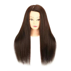 85 Real Hair Mannequin Training Head for Makeup Cosmetology Dolls