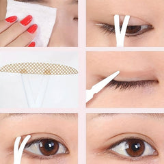 200Pcs Invisible Eyelid Sticker Lace Eye Lift Strips Double Eyelid Tape