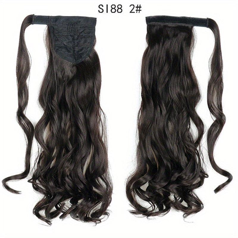 Long Wavy Clip In Ponytail Hair Extension High Puff Ponytail Hair Piece