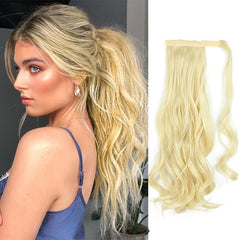 Long Wavy Clip In Ponytail Hair Extension High Puff Ponytail Hair Piece