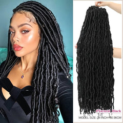Soft Locs Crochet Hair 21 Strand No Extended Long For Women Pre looped