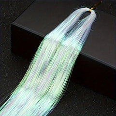 Colorful Hair Tinsel Fairy Kit 60-96 cm Extensions for Girls Women