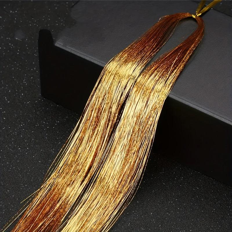 Colorful Hair Tinsel Fairy Kit 60-96 cm Extensions for Girls Women