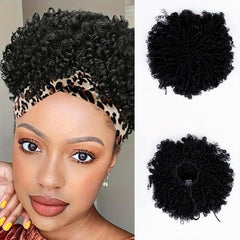 Afro Puff Kinky Curly Drawstring Ponytail Extension For Women