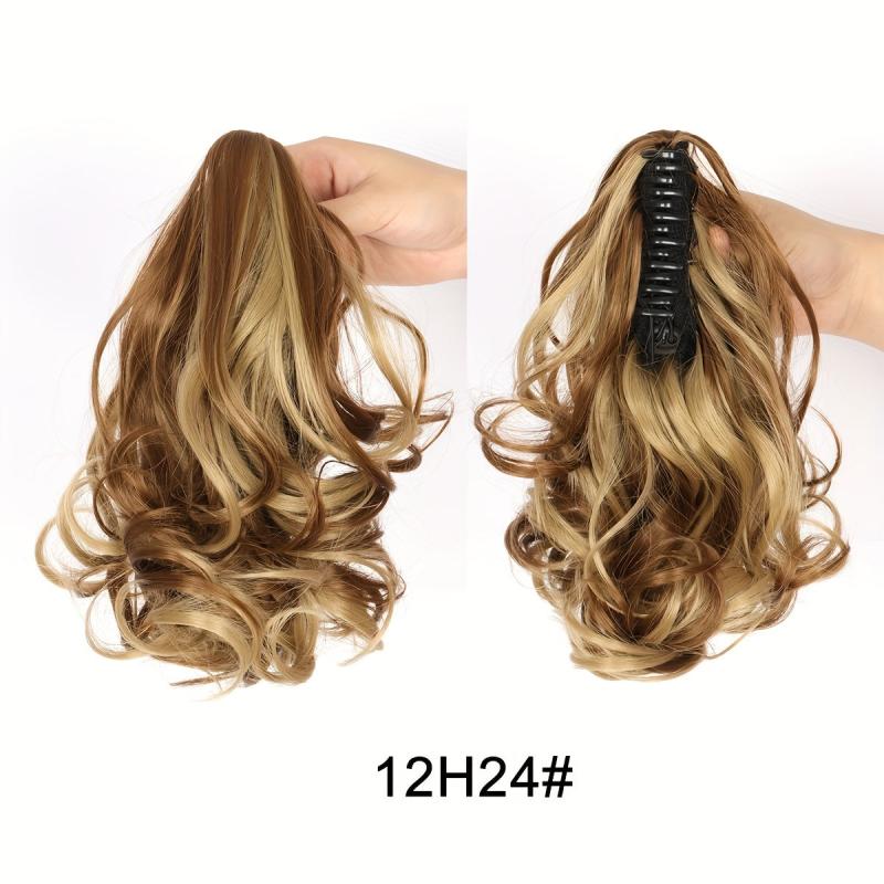 Short Curly Ponytail Hair Extension Clip In Synthetic Ponytail 25 4 Cm