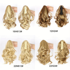 Short Curly Ponytail Hair Extension Clip In Synthetic Ponytail 25 4 Cm
