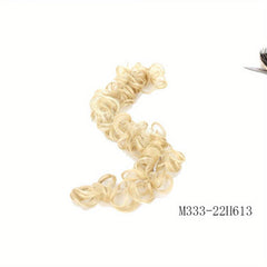 Curly Synthetic Hair Bun Scrunchie with Rubber Band Donut Hair Accessory