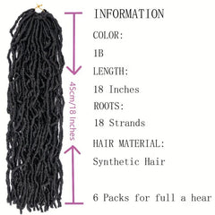 Soft Locs Crochet Hair Extensions 45-72 cm 1 Pack Goddess Crochet Hair