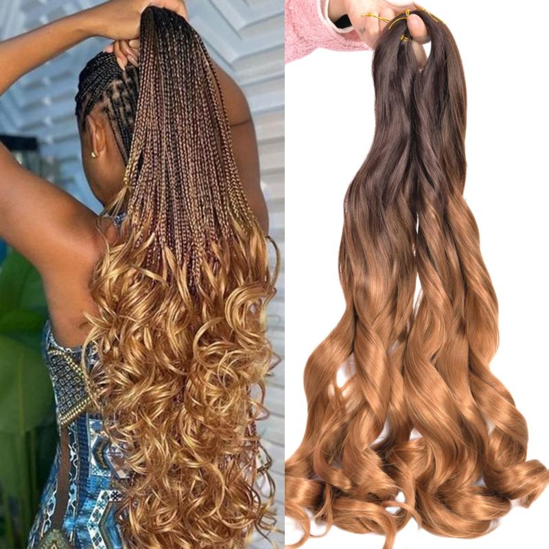 88 cm French Curly Hair Braid Loose Wave Elastic Braid 75g Bag