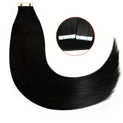 20pcs 1 Pack Straight Human Hair Tape In Extensions 40 66 04cm Natural 1B