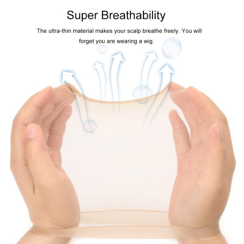 Invisible Hd Wig Cap Thin Stocking Cap Nylon Stretch Mesh Hair Net