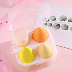 4 pcs Flawless Beauty Eggs Transparent Box for Makeup Organizing