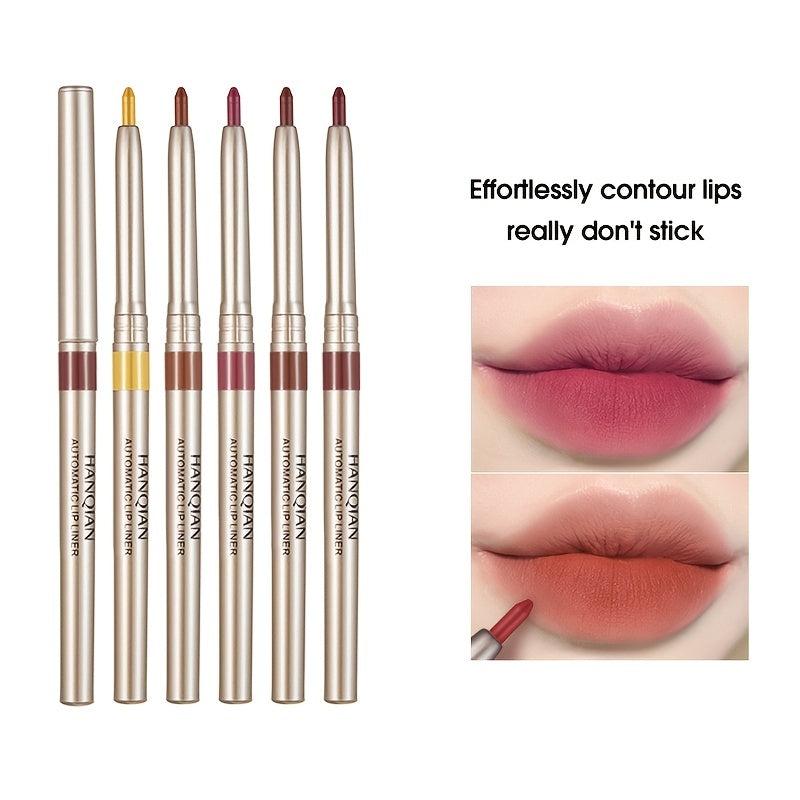 Waterproof Nude & Brown Lip Liner Pencil for Long Lasting Matte Lip Shape