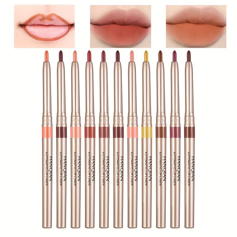 Waterproof Nude & Brown Lip Liner Pencil for Long Lasting Matte Lip Shape