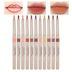 Waterproof Nude & Brown Lip Liner Pencil for Long Lasting Matte Lip Shape