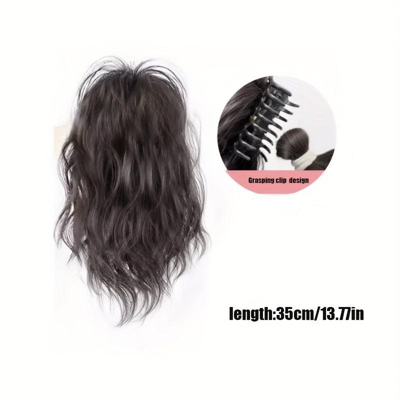 Long Curly Wavy Ponytail Extensions Clip In Hair Extensions Natural Look