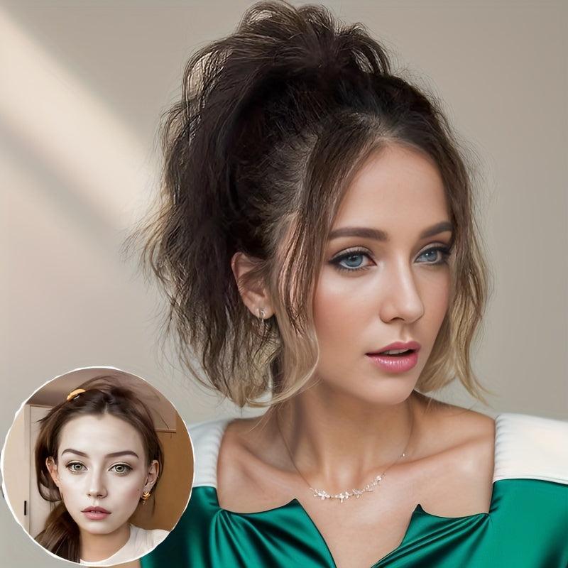 Long Curly Wavy Ponytail Extensions Clip In Hair Extensions Natural Look