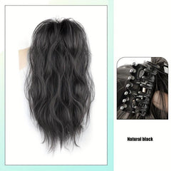 Long Curly Wavy Ponytail Extensions Clip In Hair Extensions Natural Look