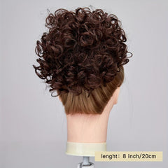 Afro Ponytail Short Kinky Curly Clip-In Hair Bun