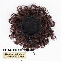 Afro Ponytail Short Kinky Curly Clip-In Hair Bun