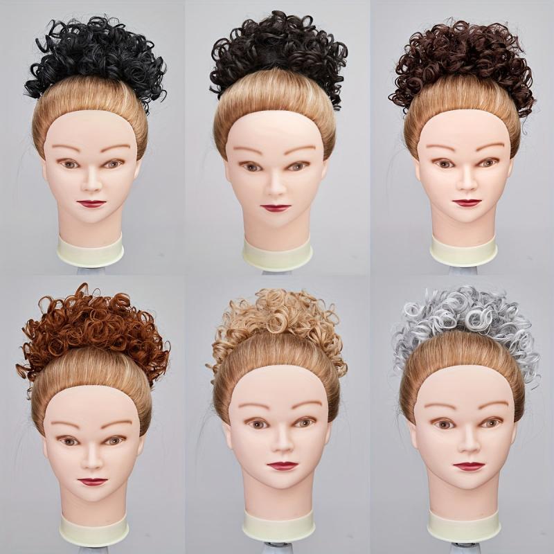 Afro Ponytail Short Kinky Curly Clip-In Hair Bun