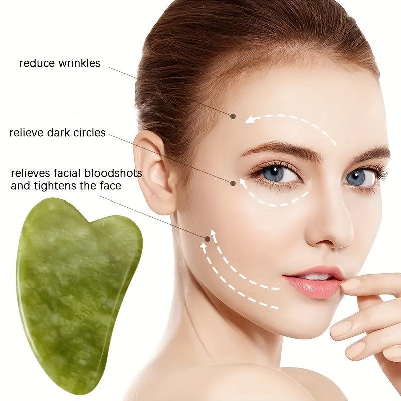 Natural Gua Sha Facial Tools for Beauty and Anti-Aging