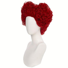 Red Heart Shaped Short Curly Cosplay Wig