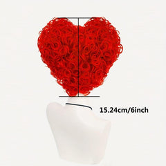 Red Heart Shaped Short Curly Cosplay Wig