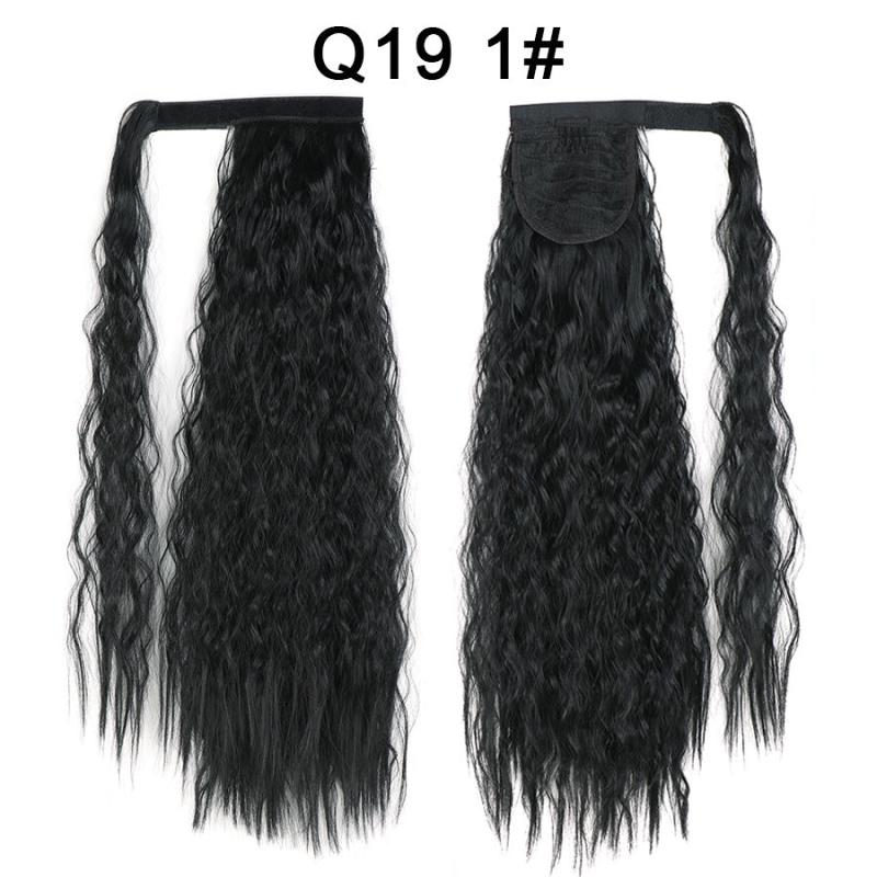 Wavy Long Corn Curly Ponytail Extensions Synthetic Fiber Add Volume and Style